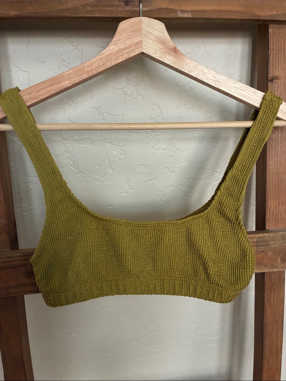 Good American swim top Sz 1/2 mustard